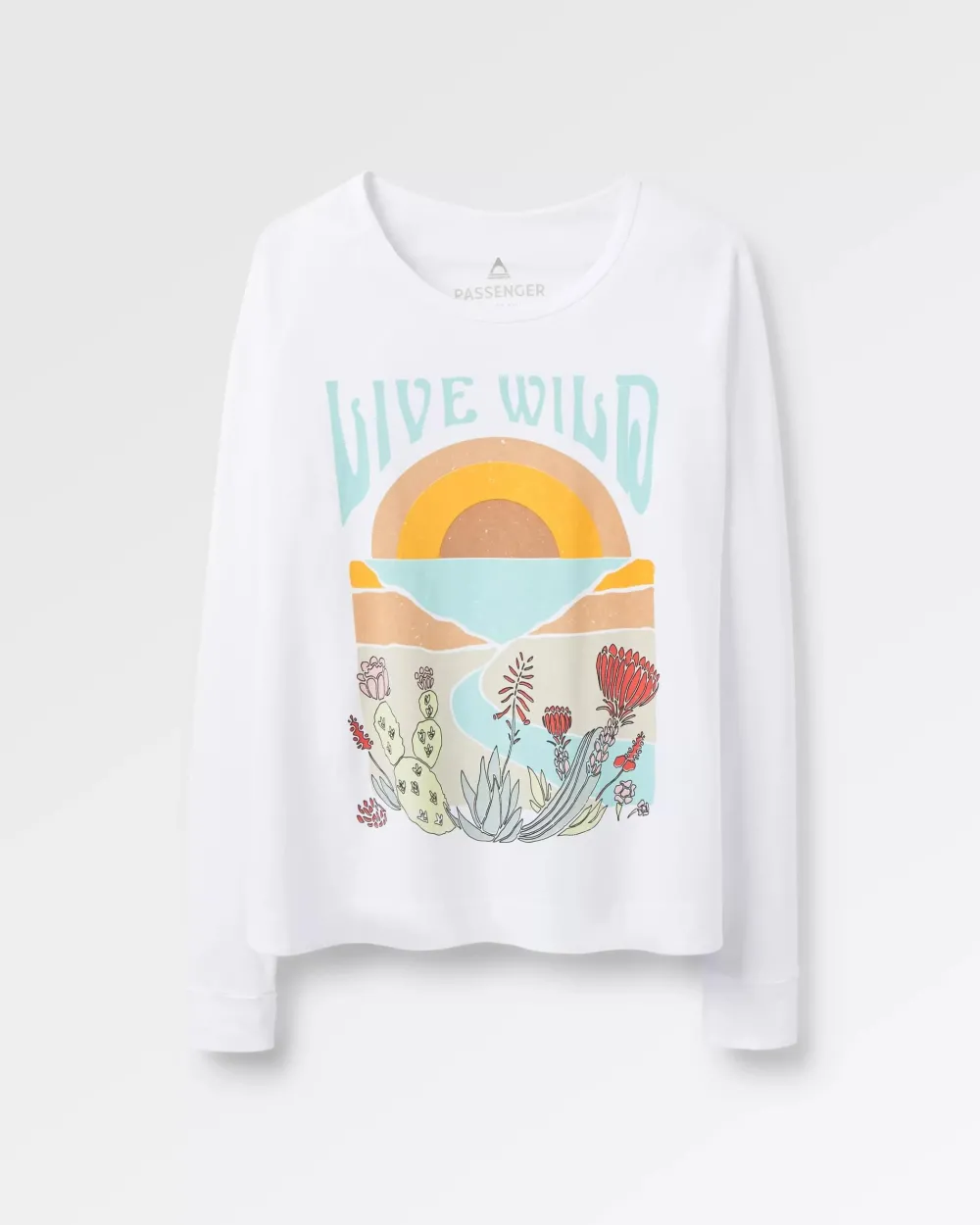 Women Passenger Live Wild Recycled Cotton LS T-Shirt
