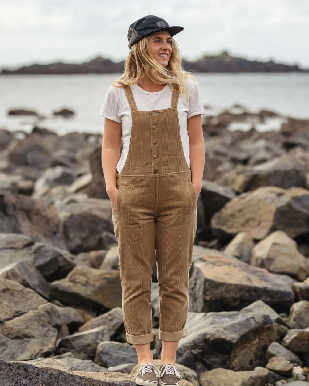 Women Passenger Tiaga Cord Dungarees